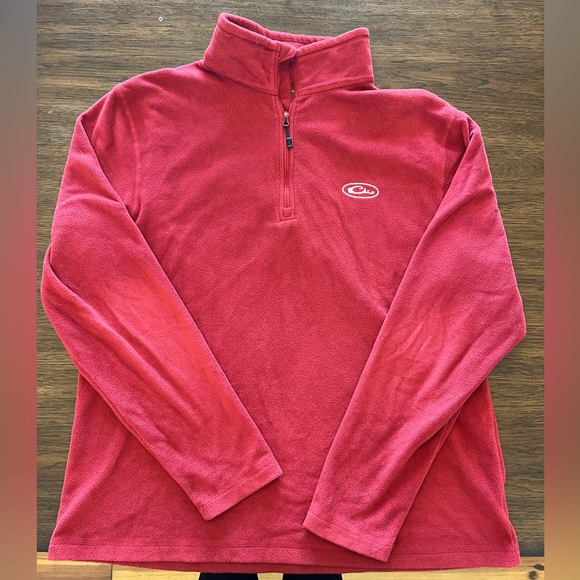 Red Drake Fleece Quarter Zip Pullover - Picture 1 of 4